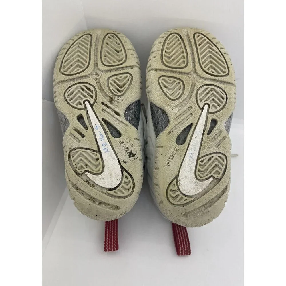Nike Little Posite One (TD) Shoes Photon Dust/Silver DJ4026 001 Toddlers Sz 6C
